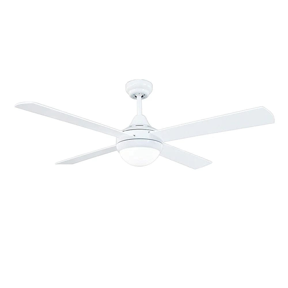 Brilliant Lighting Ceiling Fans 48" Tempo Plus AC Ceiling Fan White with Light 22273/05R Brilliant Lighting Lights-For-You 22273/05