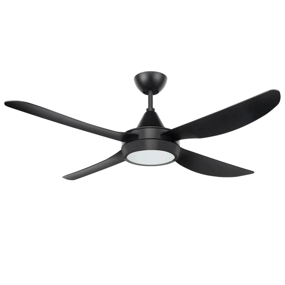 Brilliant Lighting Ceiling Fans 48" Vector II AC Ceiling Fan White, Black with Light 22291 Brilliant Lighting Lights-For-You 22291/06