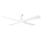 Brilliant Lighting Ceiling Fans 52" (1320mm) Tempest-Supreme AC Ceiling Fan with CCT LED Light in White Lights-For-You 20907/05