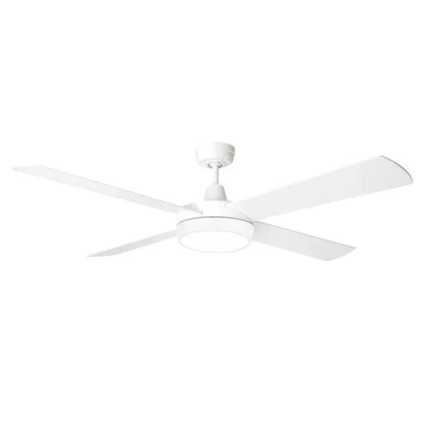 Brilliant Lighting Ceiling Fans 52" (1320mm) Tempest-Supreme AC Ceiling Fan with CCT LED Light in White Lights-For-You 20907/05