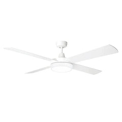 Brilliant Lighting Ceiling Fans 52" (1320mm) Tempest-Supreme AC Ceiling Fan with CCT LED Light in White Lights-For-You 20907/05