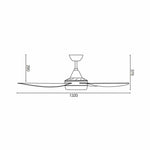 Brilliant Lighting Ceiling Fans 52" Vector-II AC Ceiling Fan Lights-For-You