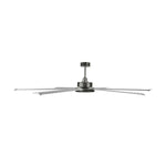 Brilliant Lighting Ceiling Fans 84" Colossus DC Ceiling Fan Black, Satin Nickel 22319/XX Brilliant Lighting Lights-For-You