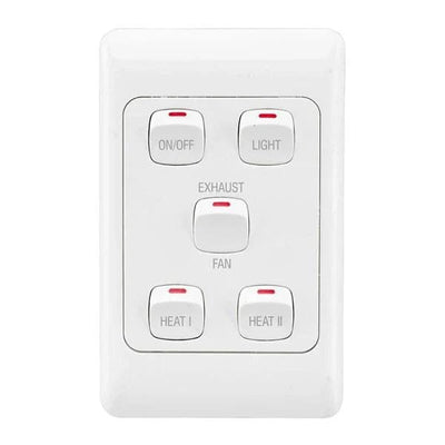 Brilliant Lighting Lighting 240m³/hr Solace 4-in-1 Bathroom Mate in White or Black Lights-For-You