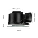 Brilliant Lighting Lighting Blizzard DC Exhaust Fan 270mm or 330mm in White Lights-For-You