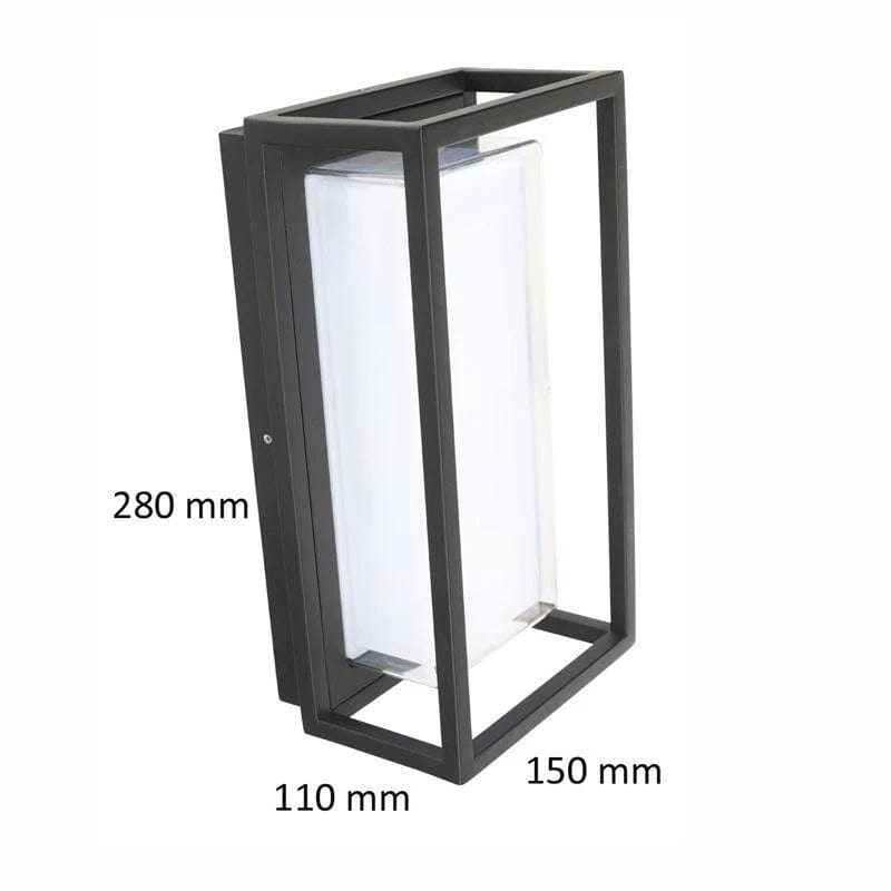 Brilliant Lighting Lighting Bolton Wall Light Exterior Rectangle in Black Lights-For-You 19689/06