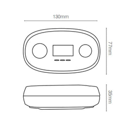 Brilliant Lighting Lighting Carbon Monoxide Alarm with Digital Display White Lights-For-You 21929/05