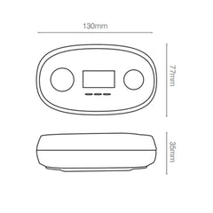 Brilliant Lighting Lighting Carbon Monoxide Alarm with Digital Display White Lights-For-You 21929/05