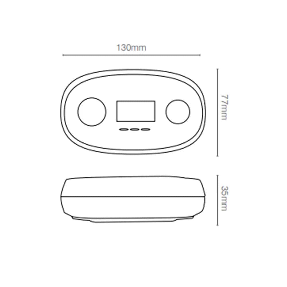 Brilliant Lighting Lighting Carbon Monoxide interconnect Alarm White Lights-For-You 21930/05