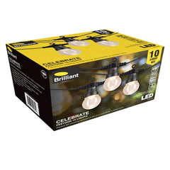 Brilliant Lighting Lighting Celebrate LED Festoon Light Kit 10Lt 6w Black Lights-For-You 22082/06