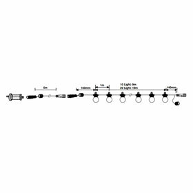 Brilliant Lighting Lighting Celebrate LED Festoon Light Kit 10Lt 6w Black Lights-For-You 22082/06