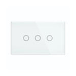 Brilliant Lighting Lighting Elite Glass Wall Switches 1/2/3/4 Gang in White Lights-For-You 20686/05