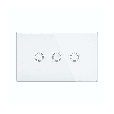 Brilliant Lighting Lighting Elite Glass Wall Switches 1/2/3/4 Gang in White Lights-For-You 20686/05