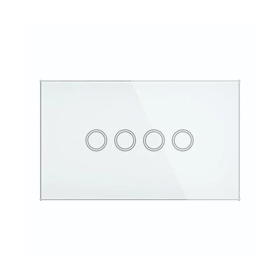 Brilliant Lighting Lighting Elite Glass Wall Switches 1/2/3/4 Gang in White Lights-For-You 20688/05