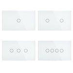 Brilliant Lighting Lighting Elite Glass Wall Switches 1/2/3/4 Gang in White Lights-For-You