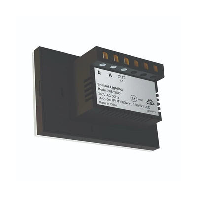 Brilliant Lighting Lighting Elite Glass Wall Switches 1/2/3/4 Gang in White Lights-For-You