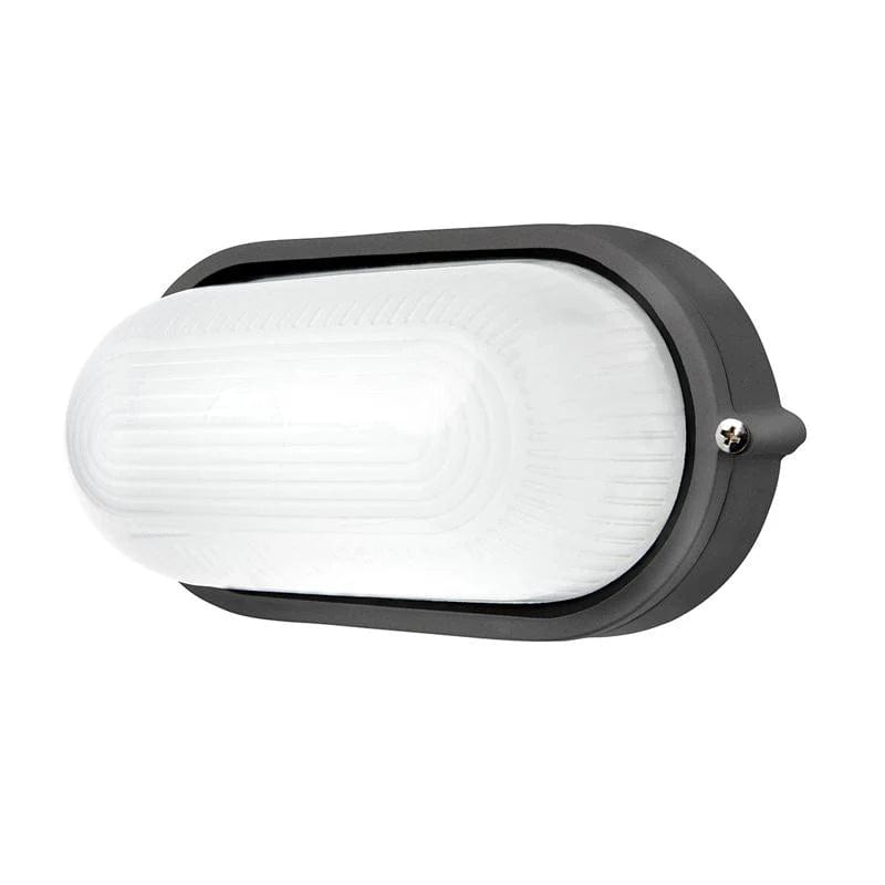 Brilliant Lighting Lighting Essex Oval LED Bunker/Wall Light Exterior Full Face in White or Charcoal Lights-For-You 19929/51