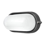 Brilliant Lighting Lighting Essex Oval LED Bunker/Wall Light Exterior Full Face in White or Charcoal Lights-For-You 19929/51