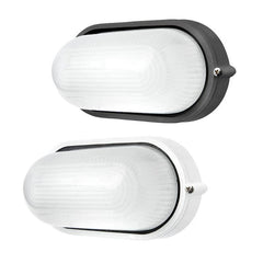 Brilliant Lighting Lighting Essex Oval LED Bunker/Wall Light Exterior Full Face in White or Charcoal Lights-For-You