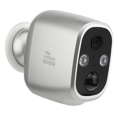 Brilliant Lighting Lighting Flare Smart WiFi Rechargeable Camera with Light in Silver Lights-For-You 21812/11