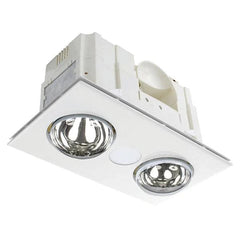 Brilliant Lighting Lighting HORIZON LED 2+1 8w 4200k 3 in 1 Bathroom Mate in White Lights-For-You 19847/05