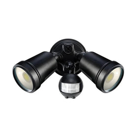 Brilliant Lighting Lighting Hunter III LED Sensor Flood Light 2x11w 4200k in White/Black Lights-For-You 19245/06