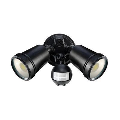 Brilliant Lighting Lighting Hunter III LED Sensor Flood Light 2x11w 4200k in White/Black Lights-For-You 19245/06