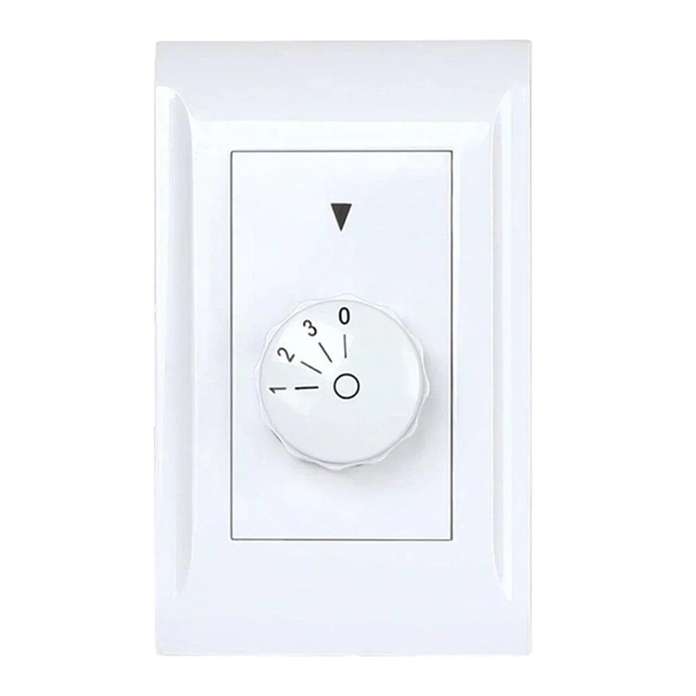 Brilliant Lighting Lighting Multi Fan Wall Controller 3 Speed White Lights-For-You 99777