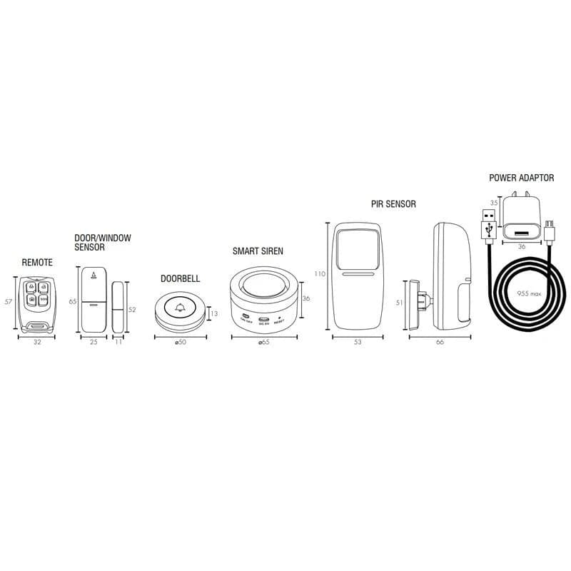 Brilliant Lighting Lighting Smart WiFi Home Security Kit in White Lights-For-You 21518