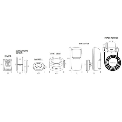 Brilliant Lighting Lighting Smart WiFi Home Security Kit in White Lights-For-You 21518