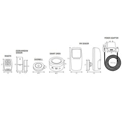 Brilliant Lighting Lighting Smart WiFi Home Security Kit in White Lights-For-You 21518