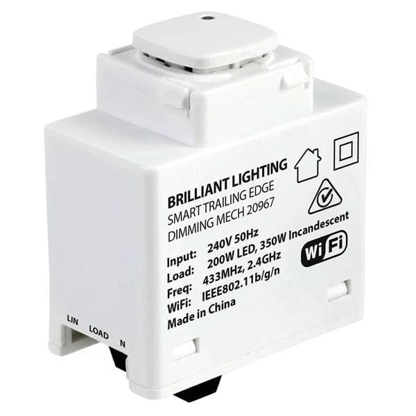 Brilliant Lighting Lighting Smart WIFi Trailing Edge Dimmer Mech in White Lights-For-You 20967