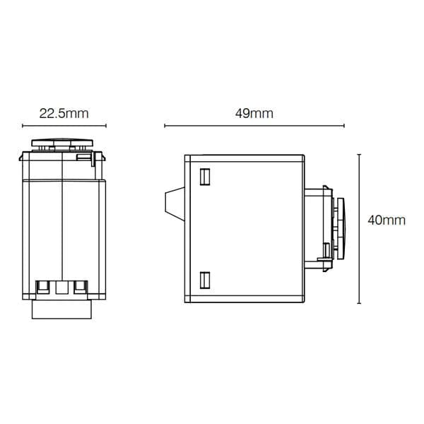 Brilliant Lighting Lighting Smart WIFi Trailing Edge Dimmer Mech in White Lights-For-You 20967