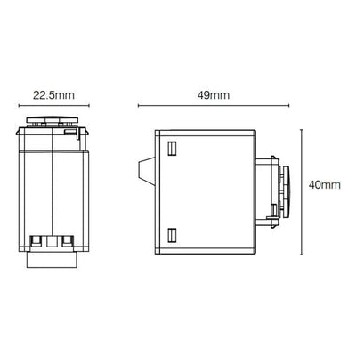 Brilliant Lighting Lighting Smart WIFi Trailing Edge Dimmer Mech in White Lights-For-You 20967