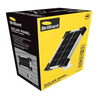 Brilliant Lighting Lighting Solar Panel for Smart Rechargeable Battery Cameras in Grey Lights-For-You 21951/08