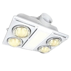 Brilliant Lighting Lighting Supernova-II 3-in-1 Bathroom Mate - 4+1 CCT LED Light in White Lights-For-You 20749/05
