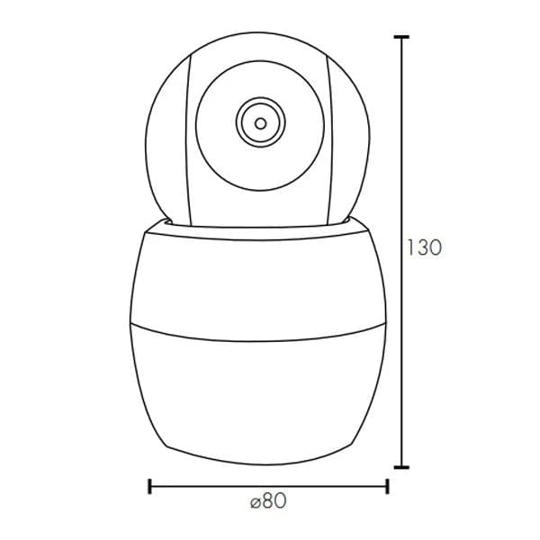 Brilliant Lighting Lighting Swift Smart WiFi Pan and Tilt Camera in White Lights-For-You 20801/05
