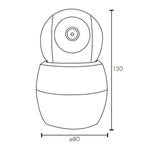 Brilliant Lighting Lighting Swift Smart WiFi Pan and Tilt Camera in White Lights-For-You 20801/05