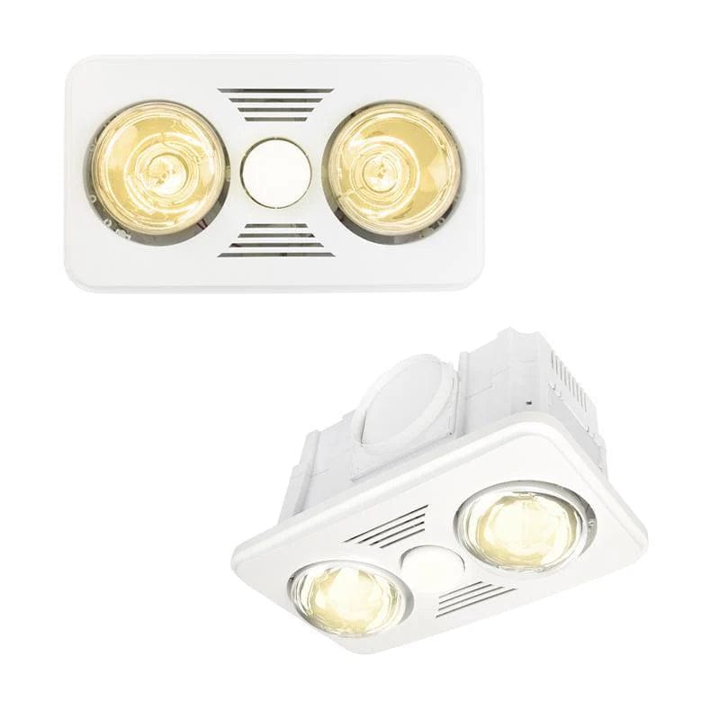 Brilliant Lighting Lighting VELOCITY-II 2+1 Bathroom Mate 9w 4200k in White Lights-For-You 20353/05