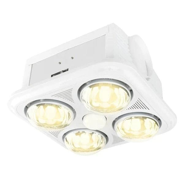 Brilliant Lighting Lighting Velocity-II 3-in-1 Bathroom Mate - 4+1 Light in White Lights-For-You 20354/05