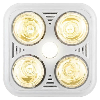 Brilliant Lighting Lighting Velocity-II 3-in-1 Bathroom Mate - 4+1 Light in White Lights-For-You 20354/05