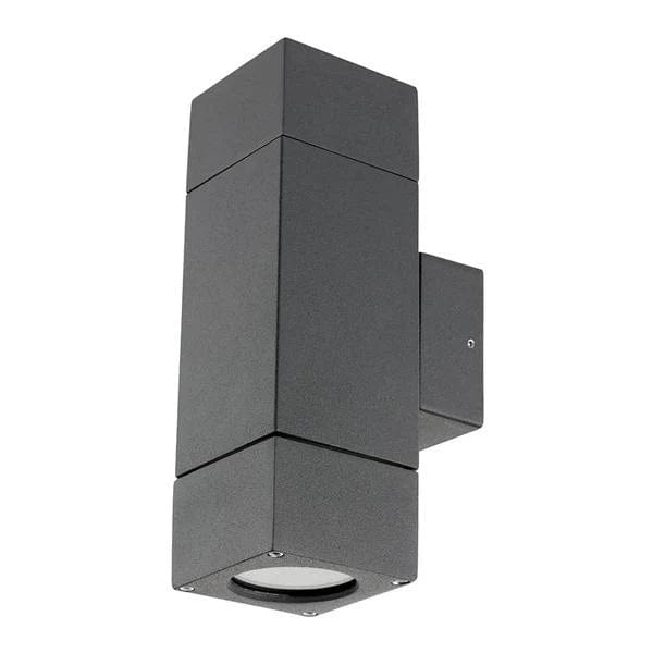 Brilliant Lighting Outdoor Up/Down Wall Lights Prairie Up/Down Exterior Wall Light in Charcoal or Silver Lights-For-You 17952/51