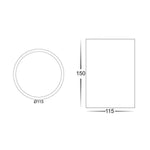 Surface Mounted LED Downlight 18w White or Black CCT HCP-8021804 / HCP-8031804 Havit Commercial
