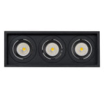 280mmx100mm LED Downlight 18w Black, White CCT CRI 90+ HCP-81XX1206 Havit Commercial