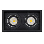 190mm x 100mm LED Downlight 2x13w Black, White CCT CRI 90+ HCP-81X51113 Havit Commercial