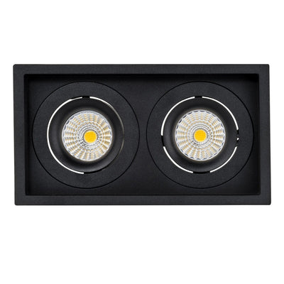190mm x 100mm LED Downlight 2x13w Black, White CCT CRI 90+ HCP-81X51113 Havit Commercial