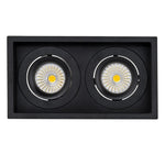 190mmx100mm LED Downlight 18w Black, White CCT CRI 90+ HCP-81XX1109 Havit Commercial