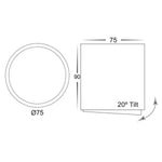 Surface Mounted LED Downlight 7w Black, White CCT HCP-8020704, HCP-8030704 Havit Commercial