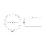 Surface Mounted LED Downlight 18w White or Black CCT HCP-8921804 / HCP-8931804 Havit Commercial