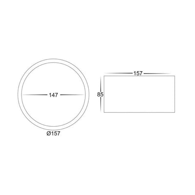 Surface Mounted LED Downlight 18w White or Black CCT HCP-8921804 / HCP-8931804 Havit Commercial
